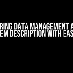 Mastering Data Management API: Set Item Description with Ease!