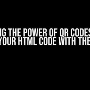 Unlocking the Power of QR Codes: How to Share Your HTML Code with the World