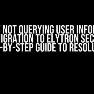 Wildfly Not Querying User Information After Migration to Elytron Security: A Step-by-Step Guide to Resolution